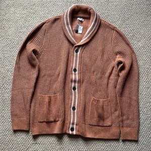 NWT Mens shawl collar cardigan sweater